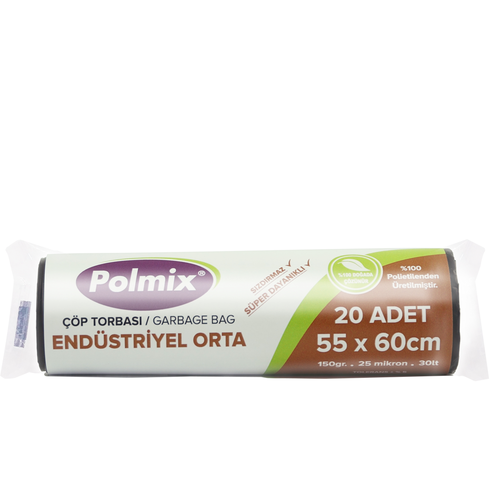 Endüstriyel Orta Boy Çöp Torbası 55x60